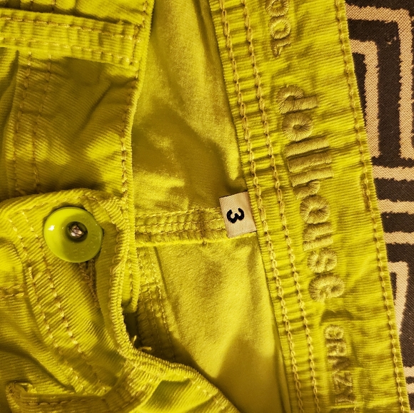 HP👖Dollhouse Lemon-Lime Skinny Corduroy Jean - Picture 3 of 8